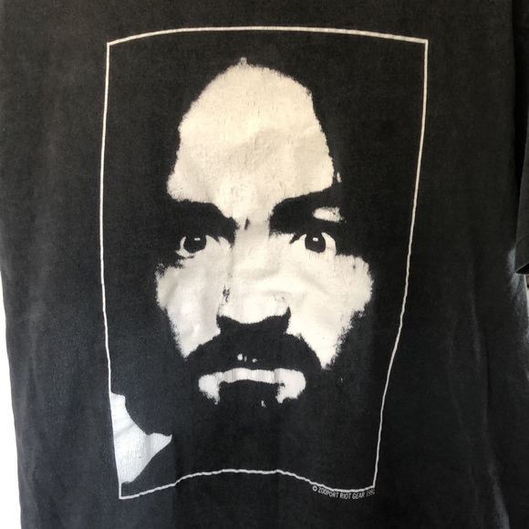 ✿ RARE! VTG. Charles Manson shirt ✿ - Picture 2 of 13